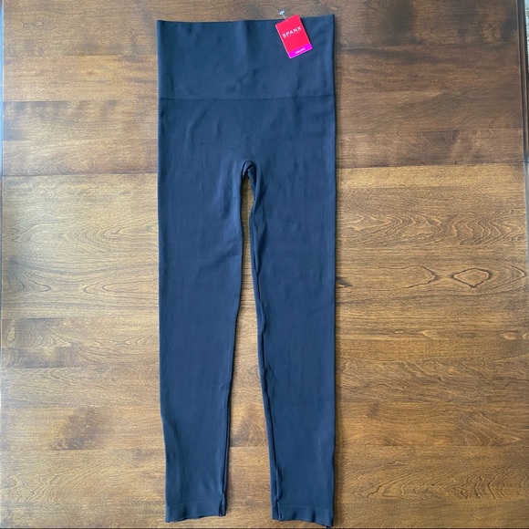 Spanx Side-Zip Seamless Legging X-Large Black HTF NEW - Picture 1 of 4
